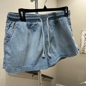 Celebrity Pink High Waist Blue Shorts